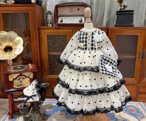 BJD Cake Skirt Doll Dress + Headband for Blythe, スマートドール, MSD, Minifee, SD