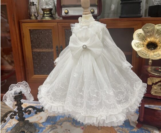 White Princess BJD Dress for 1/3, 1/4, そして 1/6 ブライス人形