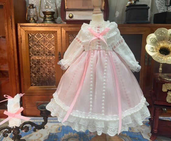 Pink Pearl Skirt BJD Dress for 1/3, 1/4, and 1/6 Blythe Dolls