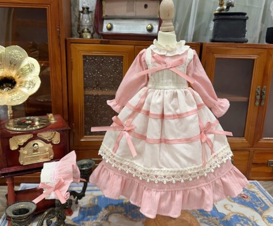 Pink Casual BJD Princess Dress for 1/3, 1/4, and 1/6 Dolls