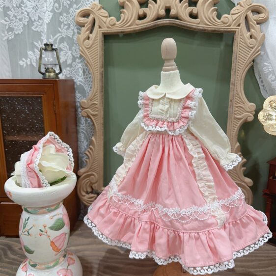 Lolita Princess Dress for 1/3 1/4 1/6 BJD & Blythe Dolls – With Hair Accessories - Image 5