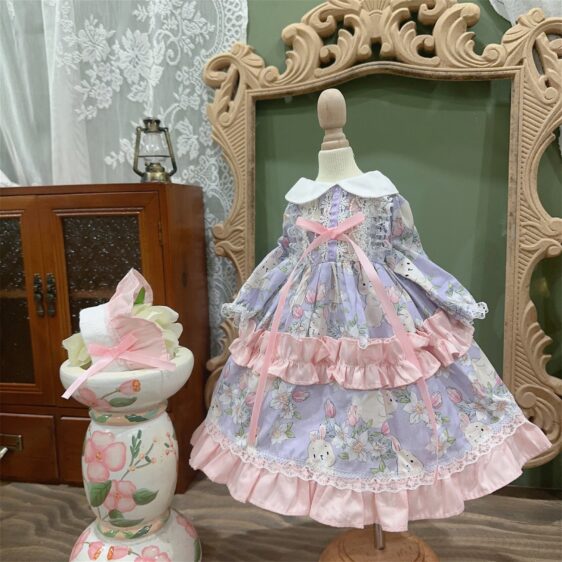 BJD Lolita Dress with Hairband for Minifee, MSD, Smart Doll - Image 5