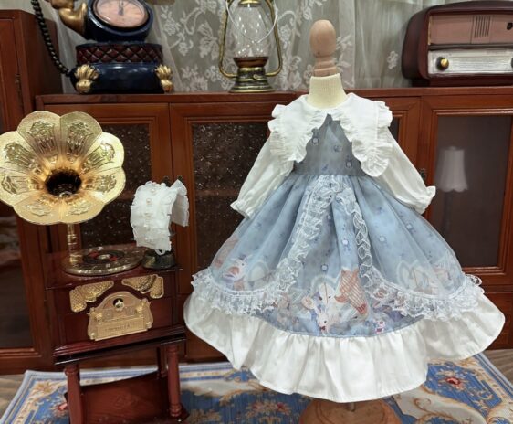 BJD Lolita Dress with Hairband for Minifee, MSD, Smart Doll