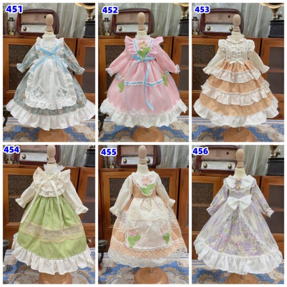 BJD Lolita Dress for 1/3 1/4 1/6 Dolls – Fashion Doll Outfit & Hair Accessories - Image 2