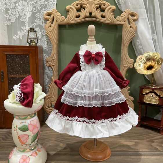 For 1/6 1/4 1/3 Blythe Sweet Floral BJD Dress with Headband - Image 4