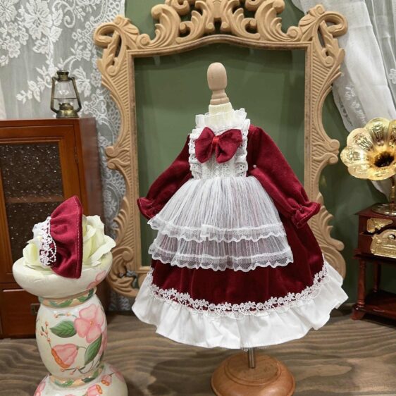 For 1/6 1/4 1/3 Blythe Sweet Floral BJD Dress with Headband - Image 5