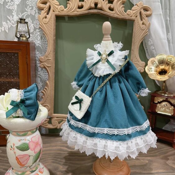 For 1/6 1/4 1/3 Blythe Sweet Floral BJD Dress with Headband - Image 6