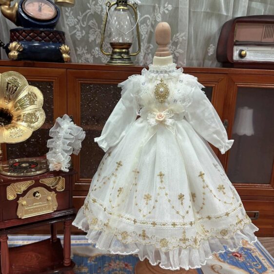 BJD Cotton Dress for Blythe, МСД, Yosd, and More – Fits 1/6, 1/4, 1/3 Dolls