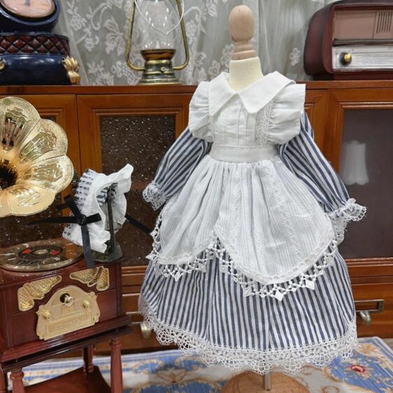 BJD Cotton Dress for Blythe, МСД, Yosd, and More – Fits 1/6, 1/4, 1/3 Dolls