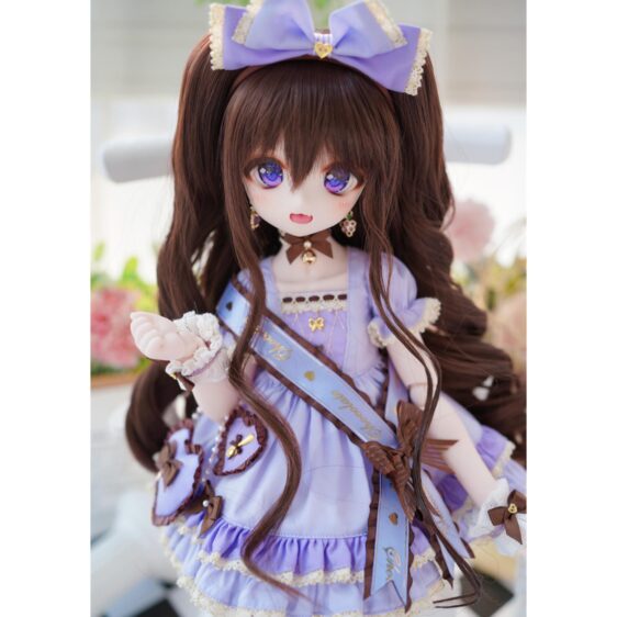 Knewland BJD Long Curly Wig with Double Tail - Wavy Doll Hair - Image 10