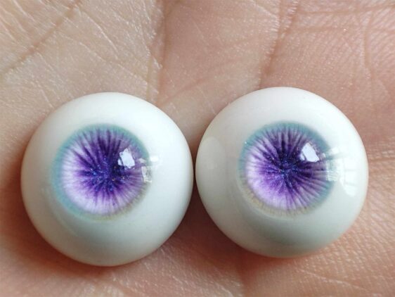 Lavender Purple Realistic Doll Eyes/ Realisitic Eyes/Resin Eyes for 1/3 1/4 1/6 BJD Eyes 10mm 12mm 14mm 16mm 18mm 20mm 22mm