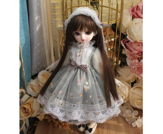 Lolita BJD Doll Dress for 1/6 1/4 1/3 Dolls, Blythe Dress with Accessories