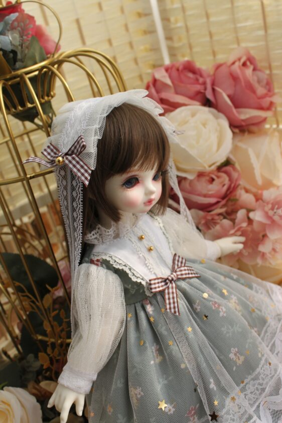 Lolita BJD Doll Dress for 1/6 1/4 1/3 Dolls, Blythe Dress with Accessories