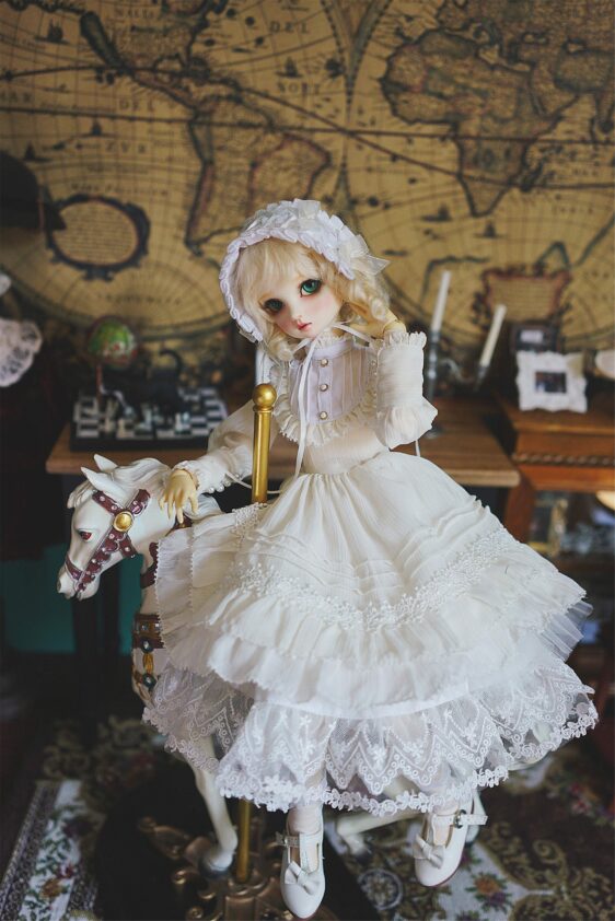 Lolita Dress for 1/6, 1/4, & 1/3 BJD -dukker