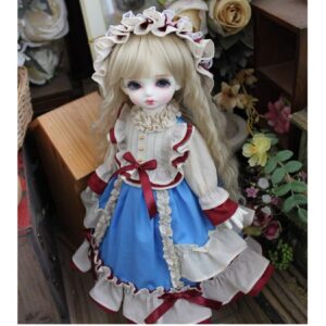 Lolita Dress for BJD, Blythe & SD Dolls – Cotton Outfit for 1/6, 1/4, 1/3, MSD, YoSD