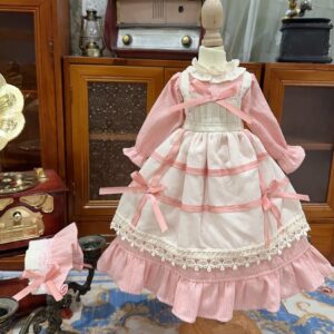 Pink Casual BJD Princess Dress for 1/3, 1/4, mo e 1/6 Dolls