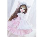 Pink Doll Dress for BJD, Blythe & SD Dolls – 1/6, 1/4, 1/3, MSD Outfit