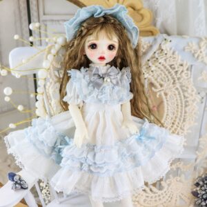 Pink Doll Dress for BJD, بليث & SD Dolls – 1/6, 1/4, 1/3, MSD Outfit