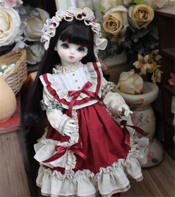 Pink Doll Dress for BJD, Blythe & SD Dolls – 1/6, 1/4, 1/3, MSD Outfit