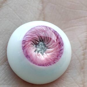 Pink Flower BJD Doll Eyes – Realistic Resin Toy Eyes for 1/3, 1/4, 1/6 人形