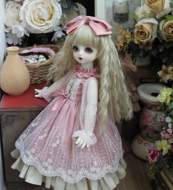 Pink Multi-layer Cake Skirt Bjd Dress Blythe Dress 1/6 1/4 1/3 BJD Clothes