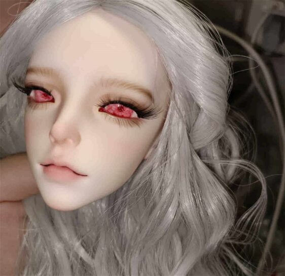 Pink Realistic BJD Resin Eyes for Ball Jointed Dolls (10mm-22mm)