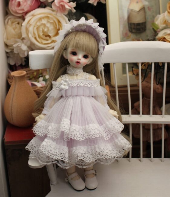 Pink Sweet Vintage Skirt Bjd Dress Blythe Dress 1/6 1/4 1/3 BJD Clothes