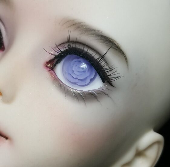 Purple Flower BJD Eyes – Resin Safety Eyes for Dolls (10mm to 24mm)