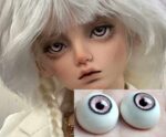 Purple Resin Doll Eyes for 1/3, 1/4, 1/6 BJD Dolls – Realistic Safety Eyes