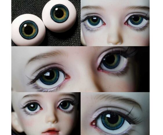 Realistic BJD Doll Eyes (10mm-22mm) Resin Safety Eyes for 1/3, 1/4, 1/6 ຕຸກກະຕາ