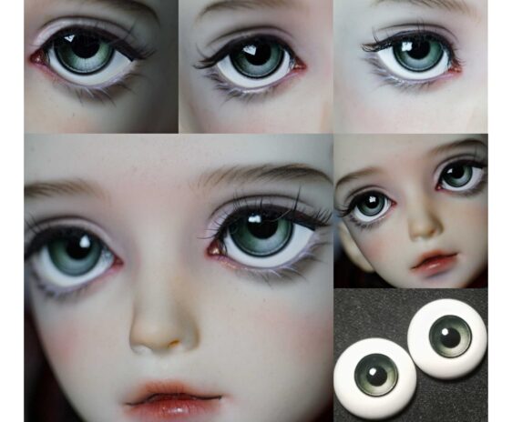 Realistic BJD Doll Eyes (8mm-24mm) Resin Safety Eyes for 1/3, 1/4, 1/6, 1/8 Muñecas