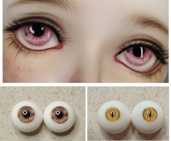 Realistic BJD Eyes for Dolls – Resin Eyes, Safety Eyes for 1/3, 1/4, 1/6 BJD Dolls