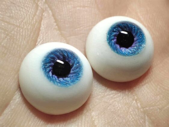 Realistic BJD Resin Safety Eyes - Blue Doll Eyes (10mm-24mm)