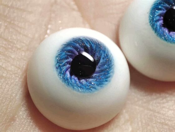 Realistic BJD Resin Safety Eyes - Blue Doll Eyes (10mm-24mm)