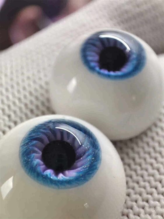 Realistic BJD Resin Safety Eyes - Blue Doll Eyes (10mm-24mm)