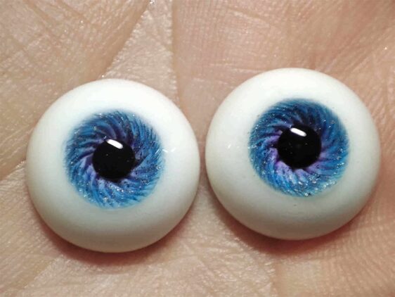 Realistic BJD Resin Safety Eyes - Blue Doll Eyes (10mm-24mm)