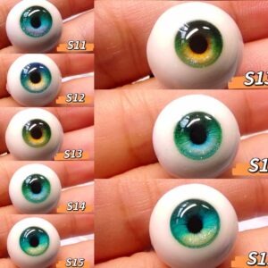 リアルな人形の目 | Customizable Sizes & Iris Options (8mm～24mm)