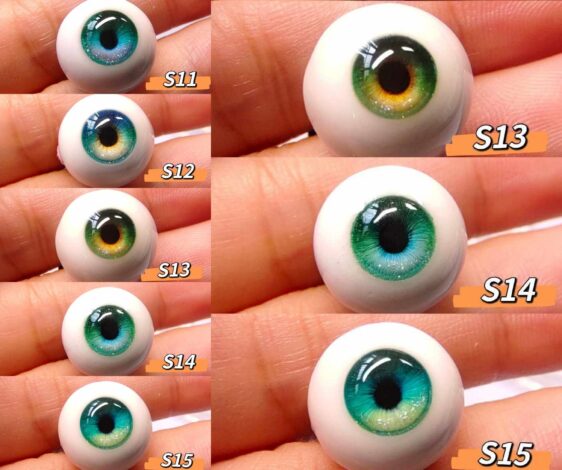 Realistic Doll Eyes | Customizable Sizes & Iris Options (8mm-24mm)