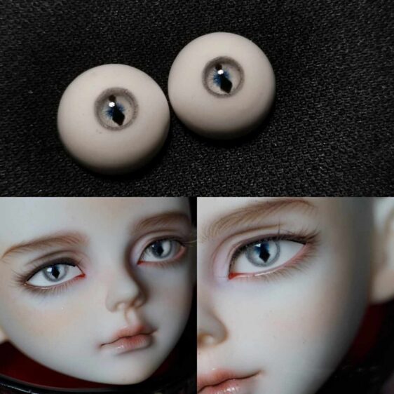 Realistic Resin Doll Eyes for 1/3, 1/4, 1/6 BJD Dolls – Handmade Safety Eyes (8mm - 24Te mau mana'o tauturu no te)