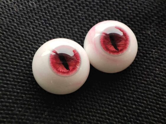 Red Beast Pupil Bloodshot Resin Eyes – BJD Doll Eyes (8mm-24mm)