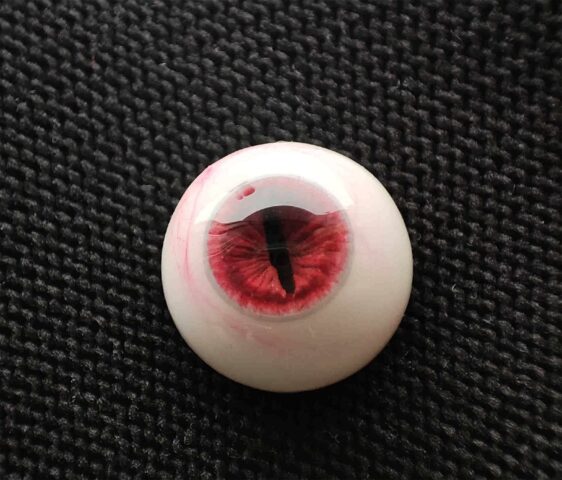 Red Beast Pupil Bloodshot Resin Eyes – BJD Doll Eyes (8mm-24mm)