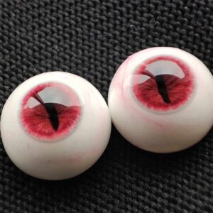 Red Beast Pupil Bloodshot Resin Eyes – BJD Doll Eyes (8mm-24mm)