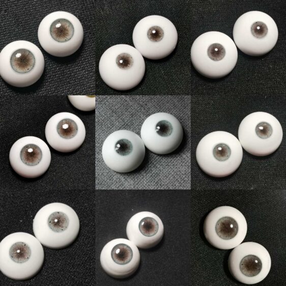 Resin Eyes for 1/3, 1/4, 1/6, and 1/8 BJD Dolls – Realistic Safety Eyes (8mm - 24mm)