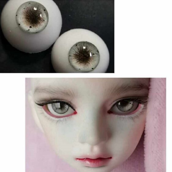 Resin Eyes for 1/3, 1/4, 1/6, and 1/8 BJD Dolls – Realistic Safety Eyes (8mm - 24mm)