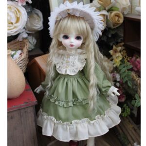 SD Doll Dress & Headband Set – BJD, Blythe, and MSD Doll Outfit for 1/6, 1/4, 1/3 Lutke