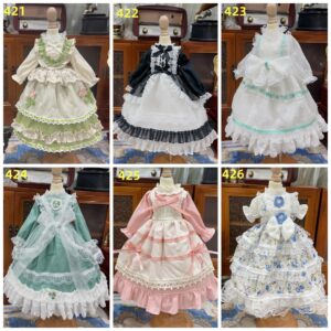 Vintage Princess BJD Skirt Dress for 1/3, 1/4, mo e 1/6 Dolls