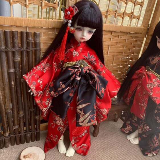 BJD Clothes Japanese Kimono for 1/6 Yosd 1/4 MSD 1/3 SD Blythes - Image 5