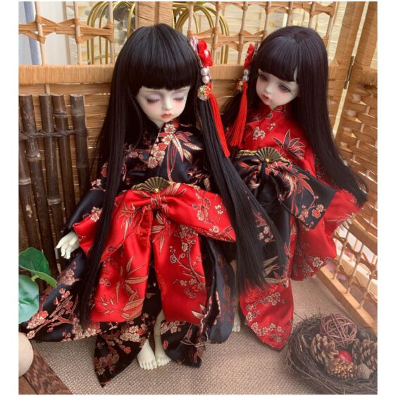 BJD Clothes Japanese Kimono for 1/6 Yosd 1/4 MSD 1/3 SD Blythes