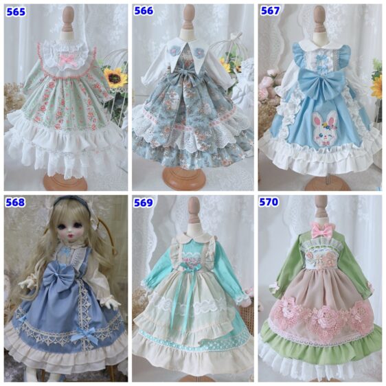 Custom Lolita BJD Dress – Fits 1/6, 1/4, 1/3 SD, Smart Dolls Blythe Doll - Image 2