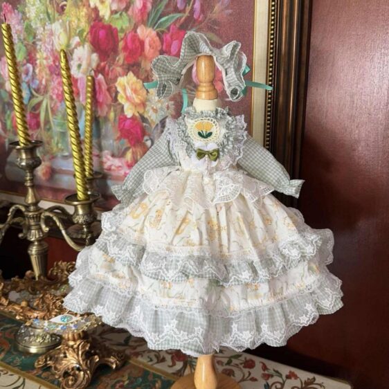 for 1/3 1/4 1/6 & Blythe Lolita retro Bjd Doll Dress Doll Princess Dress - Image 2